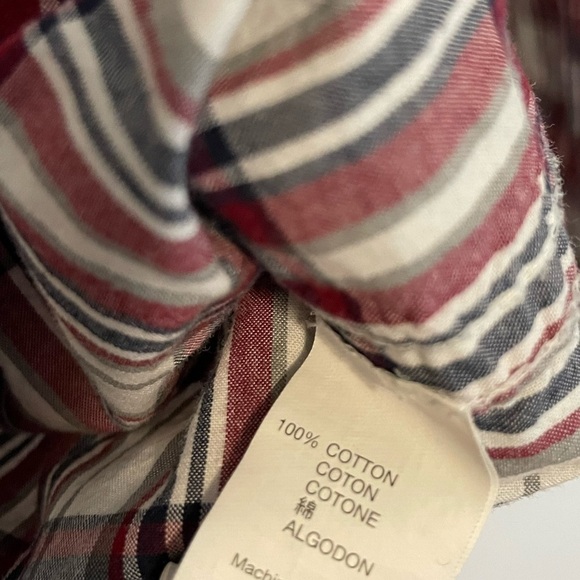 Gap Boyfriend Fit Heritage Poplin Warm Plaid Button Down Shirt Size XS - Picture 5 of 7